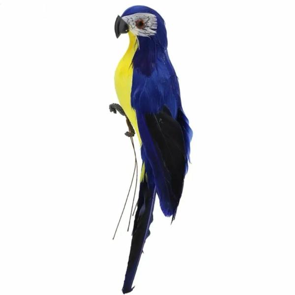 Artificial Lifelike Parrot Foam Feather Bird – Sapphire 35Cm Large  |   Feather Birds