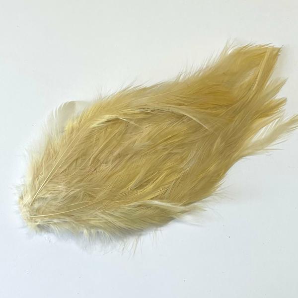 Coque Hackle Feather Pad – Beige  |   Feather Pads