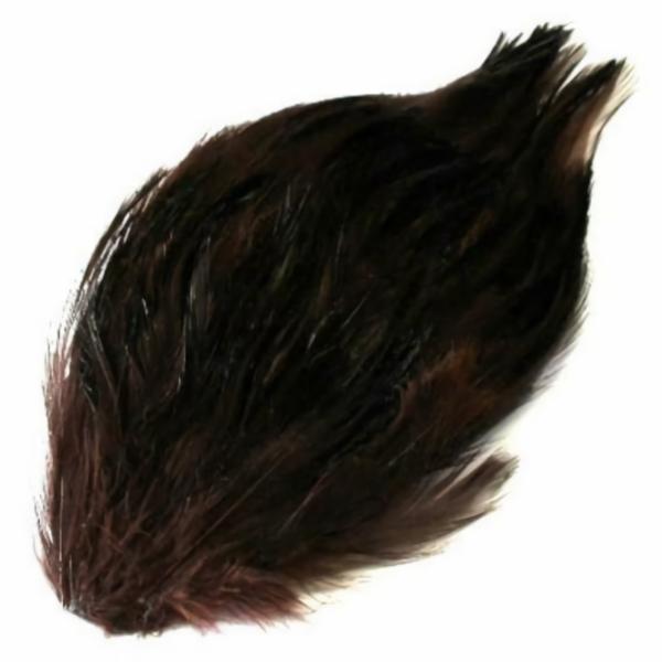 Coque Hackle Feather Pad – Chocolate Brown  |   Feather Pads