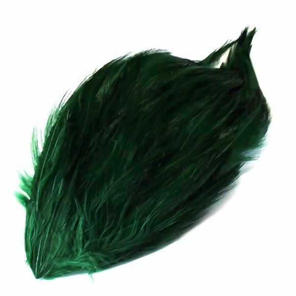 Coque Hackle Feather Pad – Green  |   Feather Pads