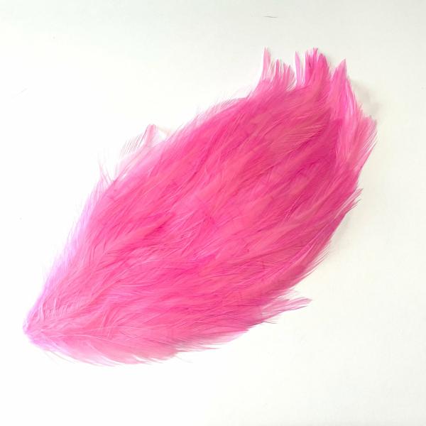 Coque Hackle Feather Pad – Hot Pink  |   Feather Pads