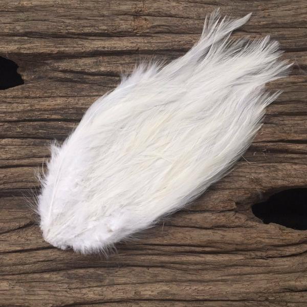 Coque Hackle Feather Pad – Natural White  |   Feather Pads