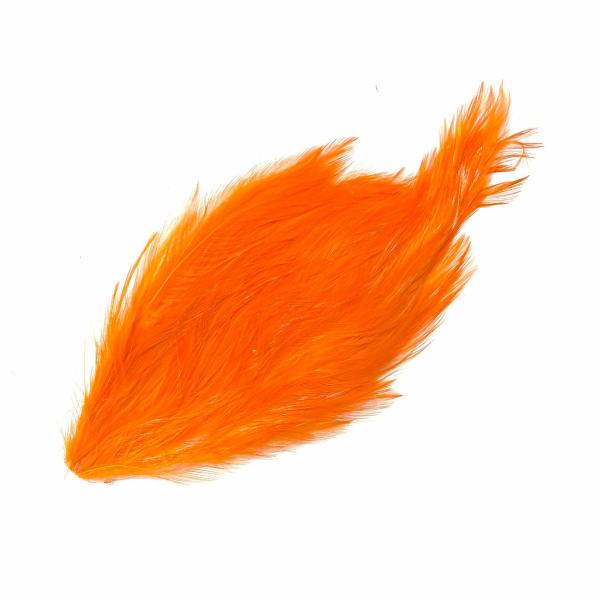 Coque Hackle Feather Pad – Orange  |   Feather Pads