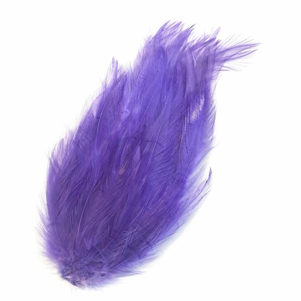 Coque Hackle Feather Pad – Purple  |   Feather Pads