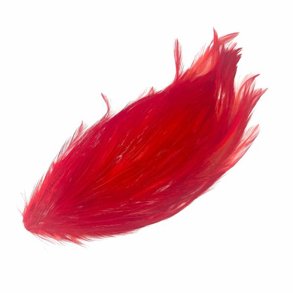 Coque Hackle Feather Pad – Red  |   Feather Pads