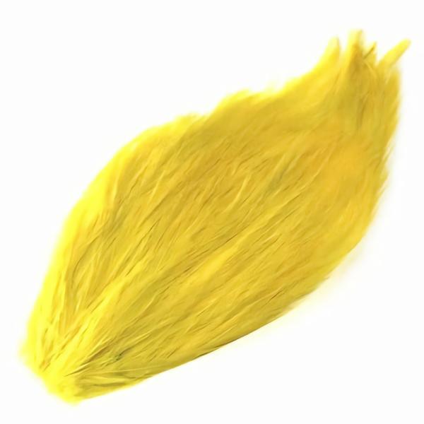 Coque Hackle Feather Pad – Yellow  |   Feather Pads