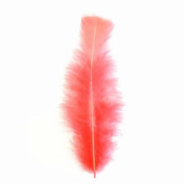 Flat Top Marabou Feather Pack 10 Grams – Coral  |   Turkey