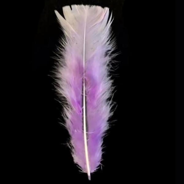 Flat Top Marabou Feather Pack 10 Grams – Lilac ((Seconds))  |   Marabou