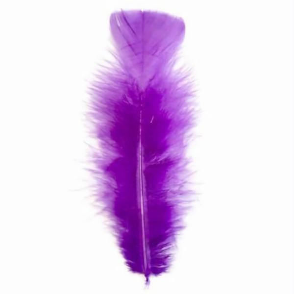 Flat Top Marabou Feather Pack 10 Grams – Purple  |   Marabou