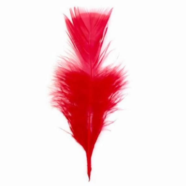 Flat Top Marabou Feather Pack 10 Grams – Red  |   Marabou