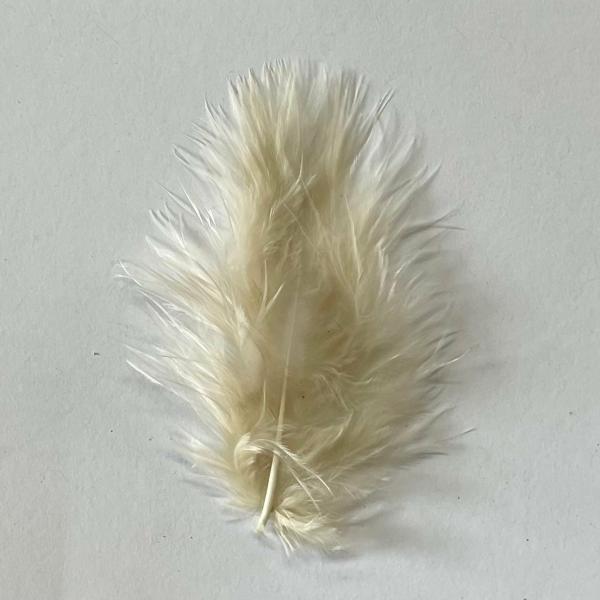 Fluffy Marabou Feather Plumage 10 Grams – Champagne  |   Marabou