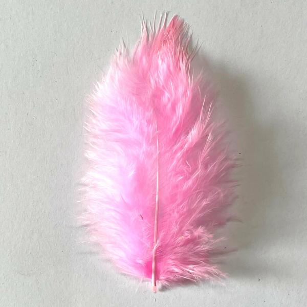 Fluffy Marabou Feather Plumage Pack 10 Grams – Candy Pink  |   Fly Tying Materials