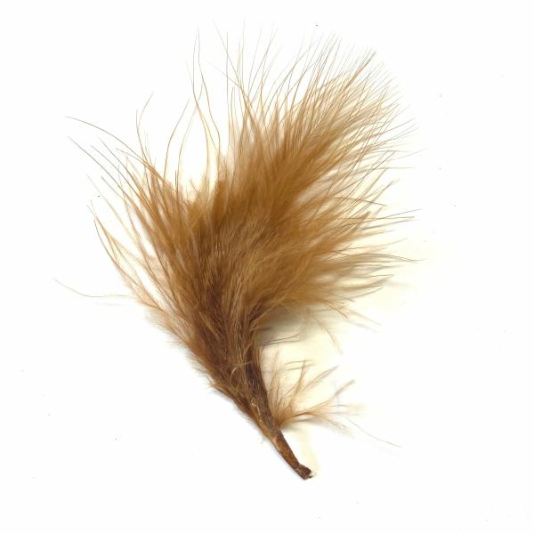 Itty Bitty Marabou Feather Plumage Pack 10 Grams – Tan Brown  |   Fly Tying Materials