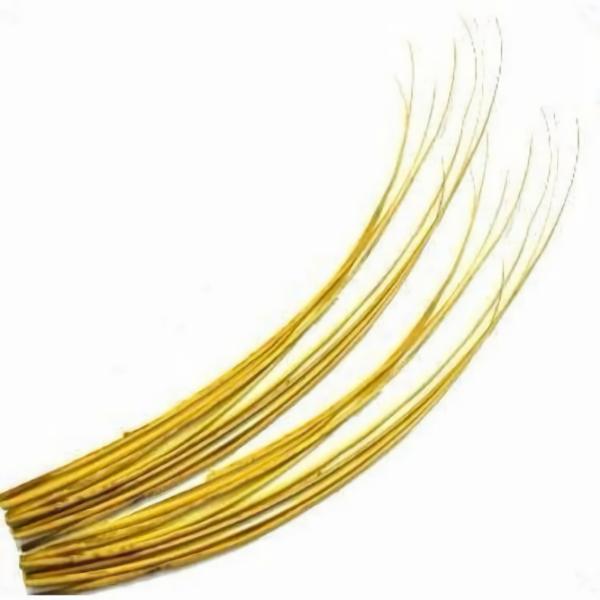 Ostrich Feather Quill Spine Barb – Yellow  |   Barbs