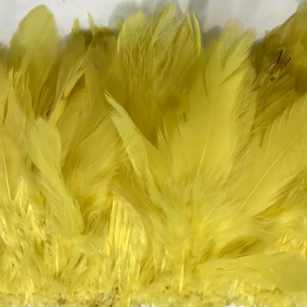 Yellow Schlappen Strung Per 10Cm  |   Feather Trimming