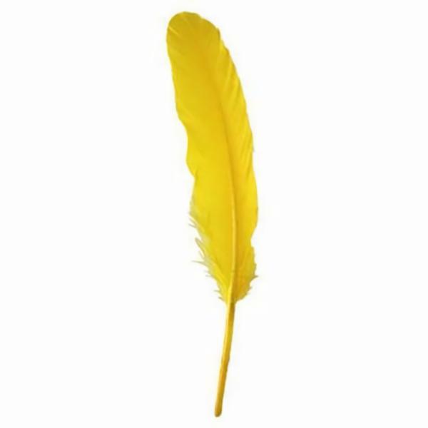 Goose Pointer Feathers 10 Grams – Yellow  |   Turkey